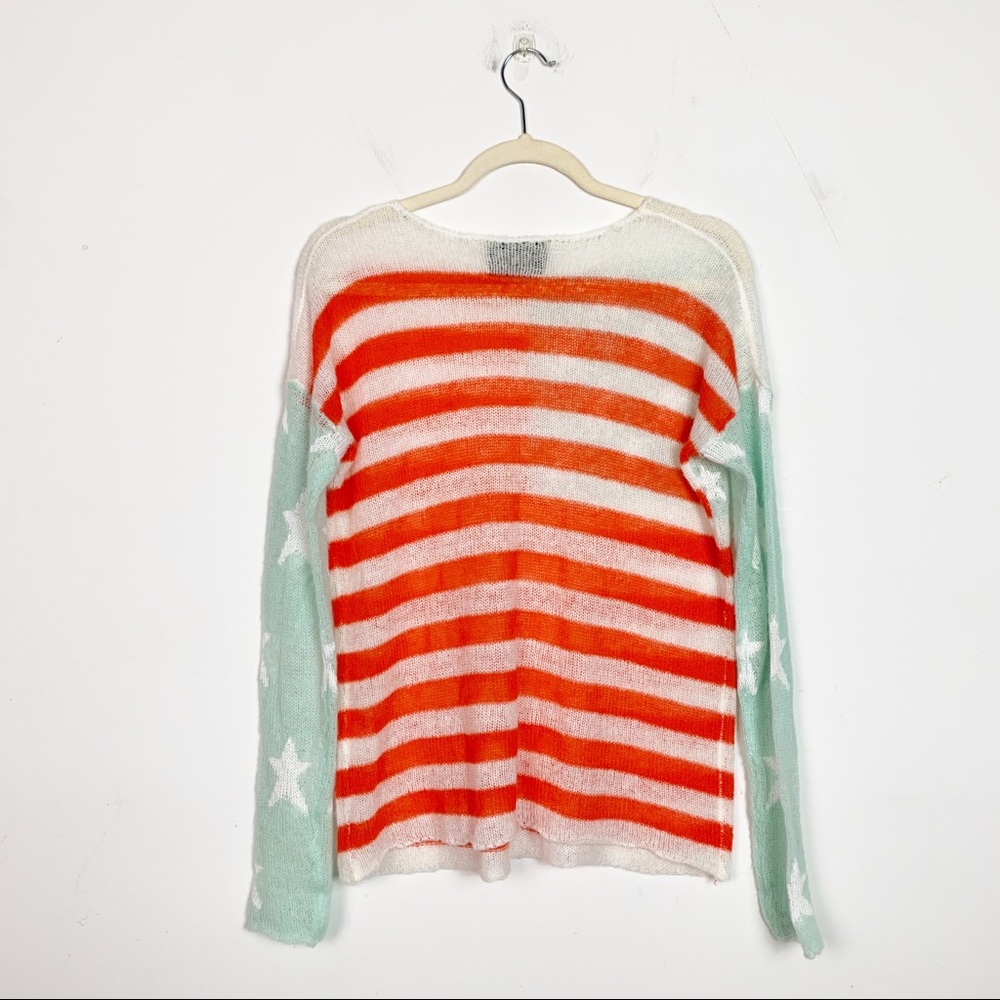 Wildfox American Flag Oversized Sweater Size XS - Picture 4 of 6
